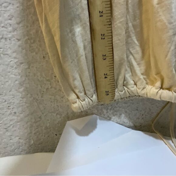 NWT Lauren Ralph Lauren M Top off shoulder eyelet drawstring bottom - Picture 7 of 9